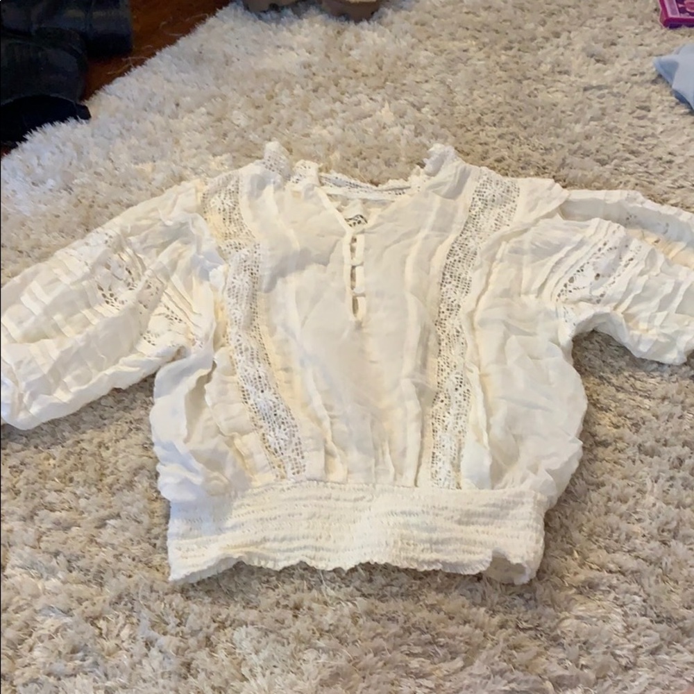 Free People Crochet crop